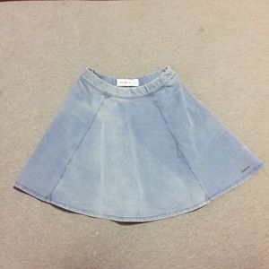 A&F Denim Circle Skirt