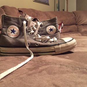 Grey Hightop Converse