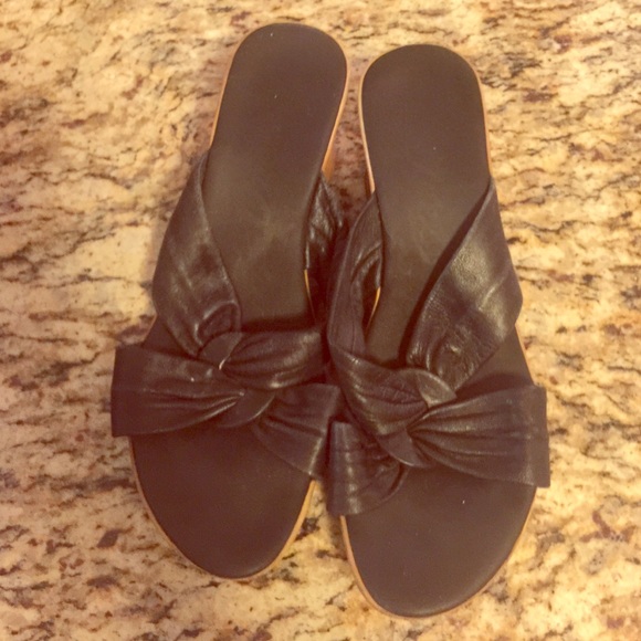 Wedge Sandals; 2 inches; worn but good condition