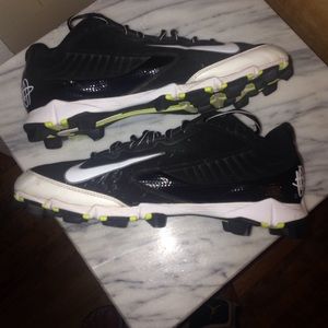Nike rubber Huaraches baseball cleats.
