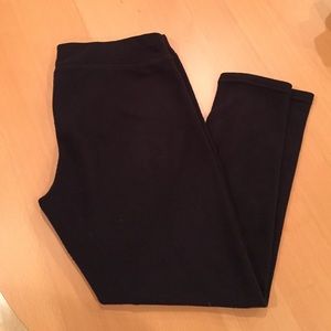 Black fleece leggings