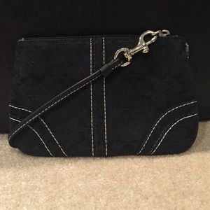 Black Coach wristlet