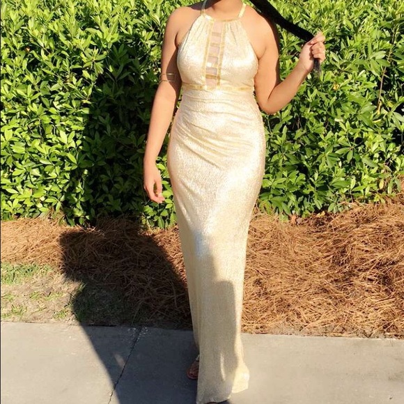 Gold formal/prom dress