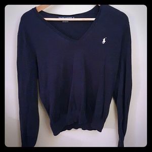 Navy Ralph Lauren v-neck sweater