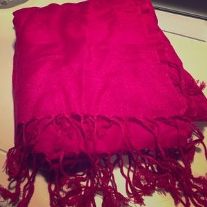 Hot pink pashmina scarf