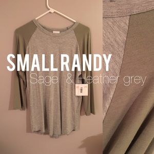 BNWT Lularoe Randy Heather Grey & Sage