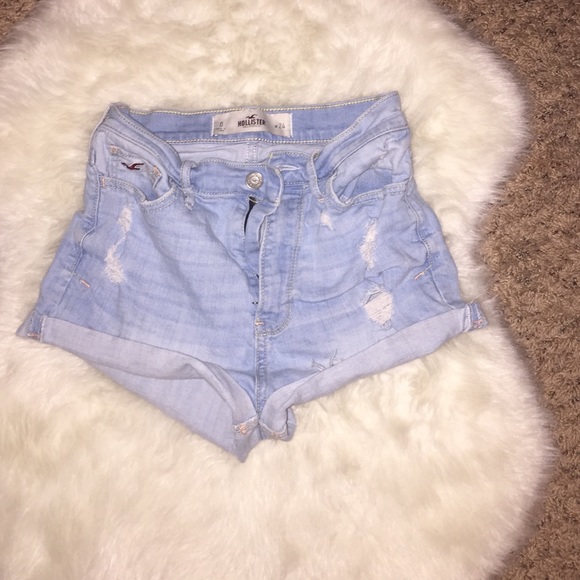 High rise jean shorts