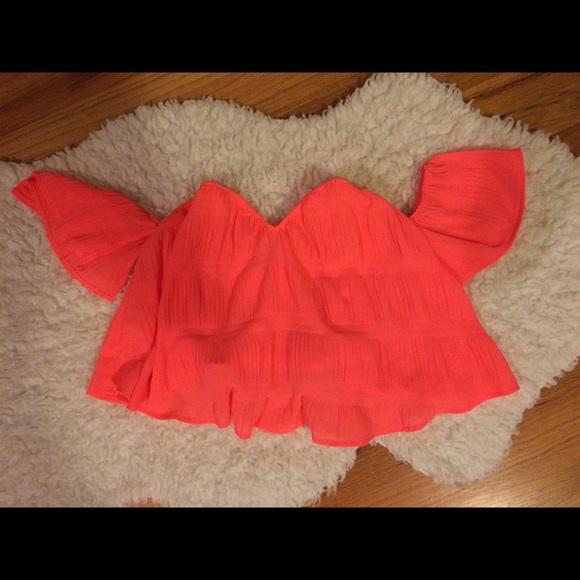 Off the shoulder crop top