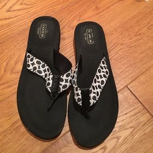 Authentic coach flip flops
