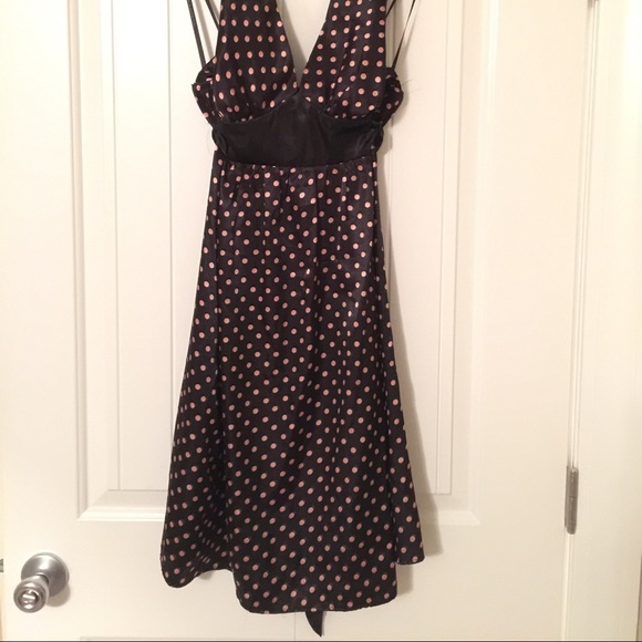 Halter light satin/silky dress