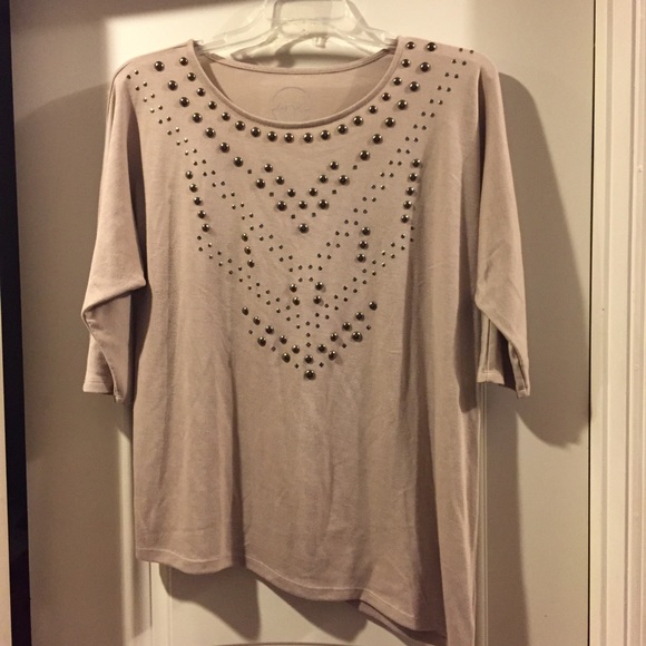 Beige Studded Top - image 1