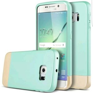 Mint and gold Samsung Galaxy S6 Edge case
