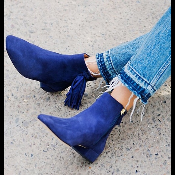 Free People Shoes - Free People Spring In Paris Boot Navy  NWT