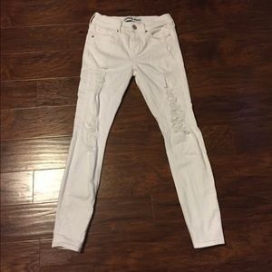 Mid rise Express white jeans