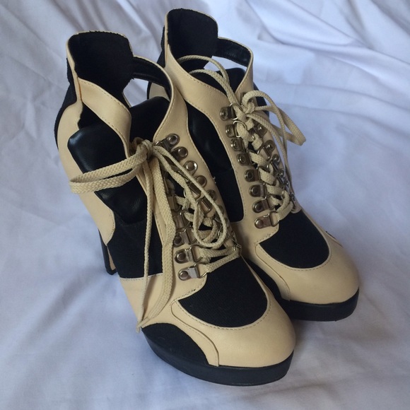 Call it Spring Blank and white Stilettos