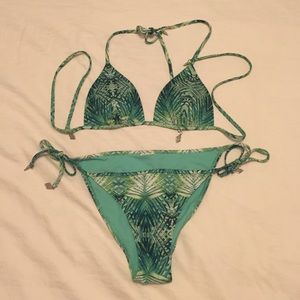 H&M jungle print bikini
