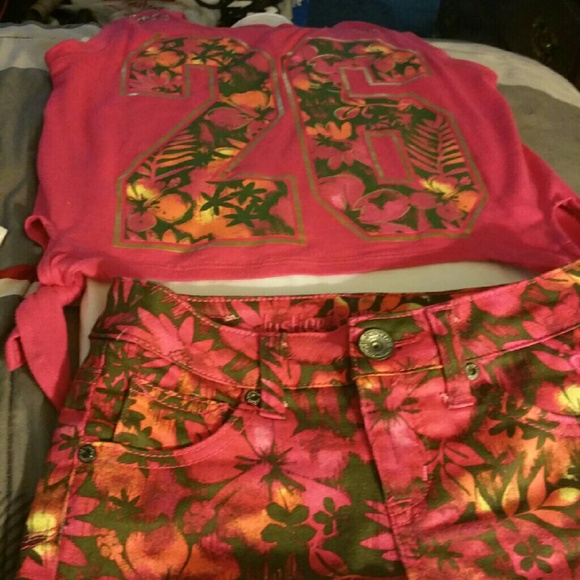 Shorts and shirt size 10