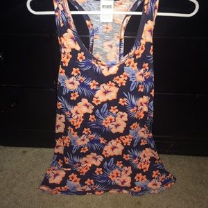 Vs pink floral tank