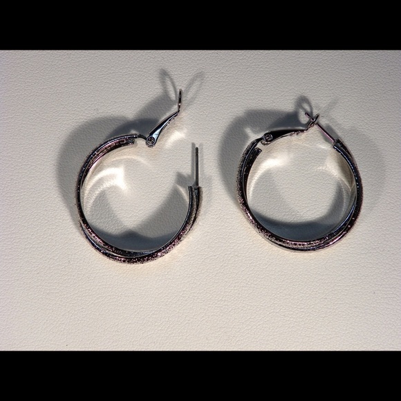 SOLD. Hoop Earrings - Picture 3 of 3