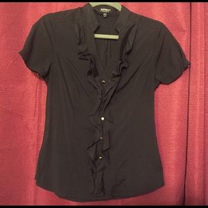 Express Brand Short Sleeve Blouse Sz S