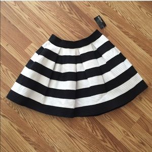striped skater skirt