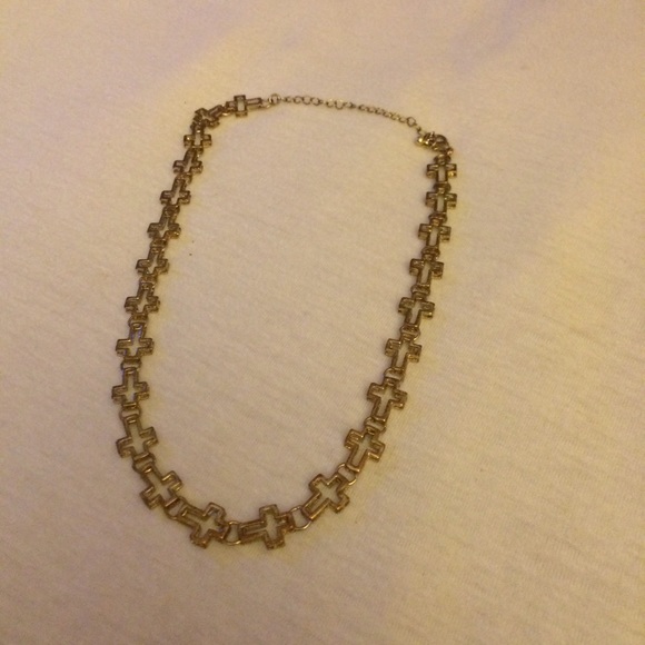 Gold cross necklace