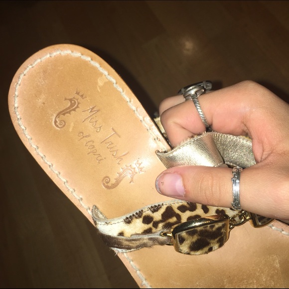 FINAL PRICE Miss Trish of Capri leopard sandals - Picture 4 of 4