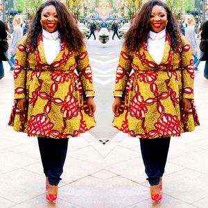 Ankara dress jacket