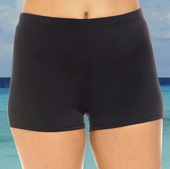Black Boy Short swimsuit bottom