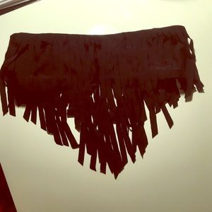 Boys and arrows fringe bandeau bikini