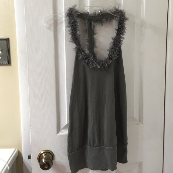 Fringe racer back tank