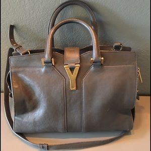 Authentic YSL Cabas Chyc Mini Leather Handbag