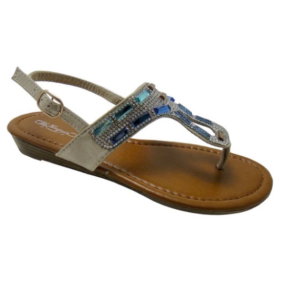Shimmery Jeweled Sandal