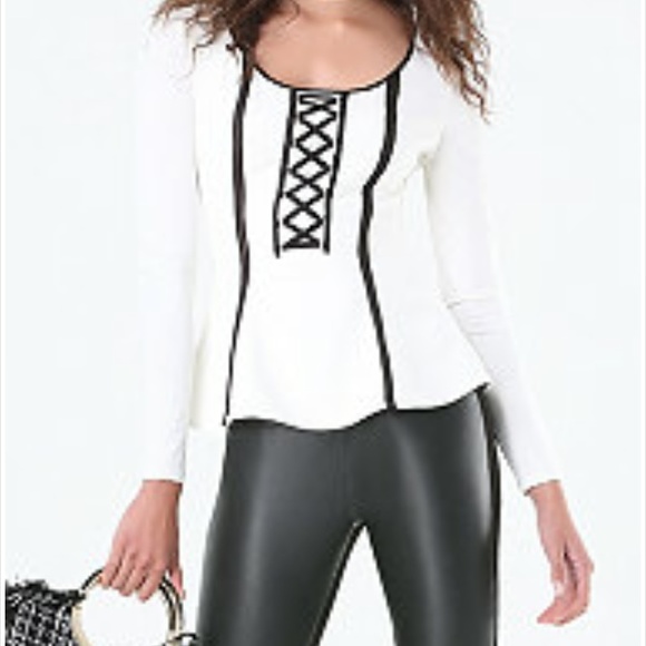Bebe Peplum Top