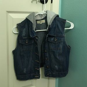 Vest with hood