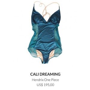 Cali Dreaming Blue Hendrix One Piece Swimsuit
