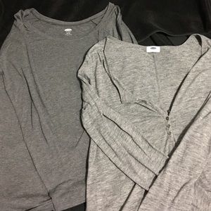 EUC bundle old navy tees grey women's xl