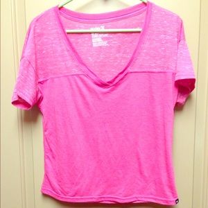 HURLEY pink crop top