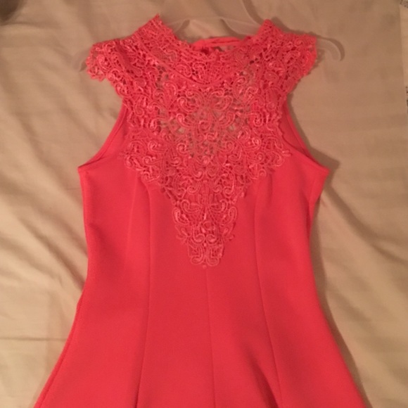 Lace skater skirt dress