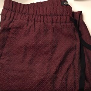 Drawstring Tapered Ankle Pants