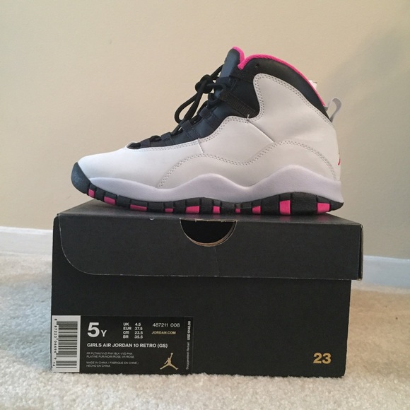 Jordan Vivid Pink 10 size 5Y - Picture 1 of 4