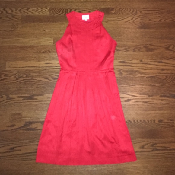 Red silk Milly Dress