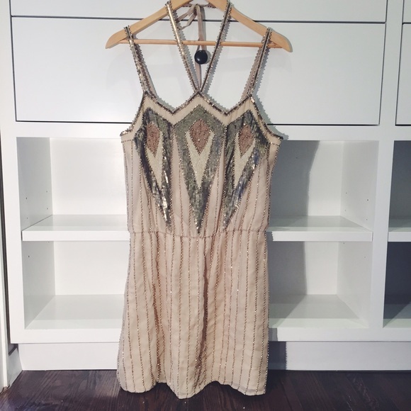 Parker Sequinned Strappy Dress - Like New