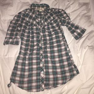 Plaid tunic