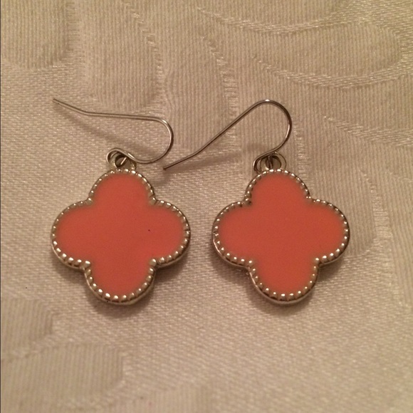 Pink Clover Earrings