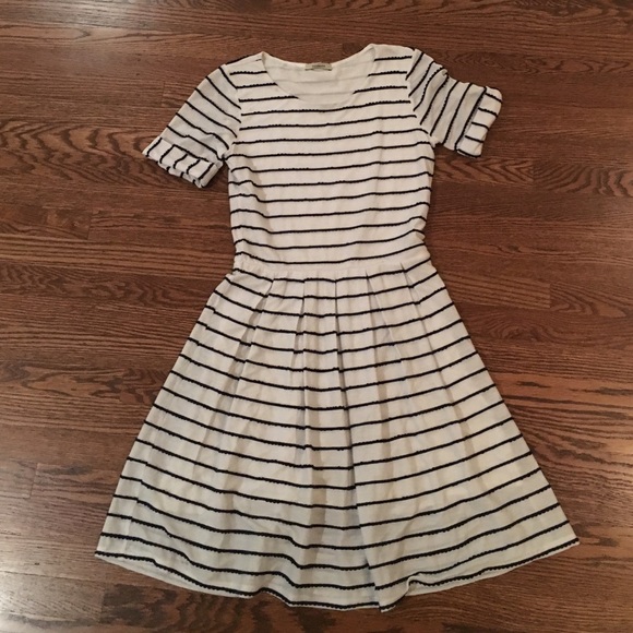 Navy and white Bordeaux dress
