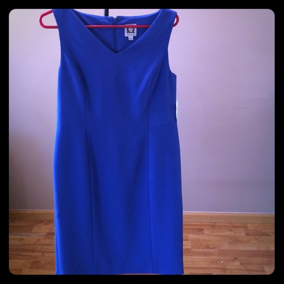 NWT! Deep blue Anne Klein dress.