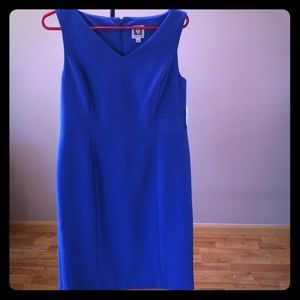 NWT! Deep blue Anne Klein dress.