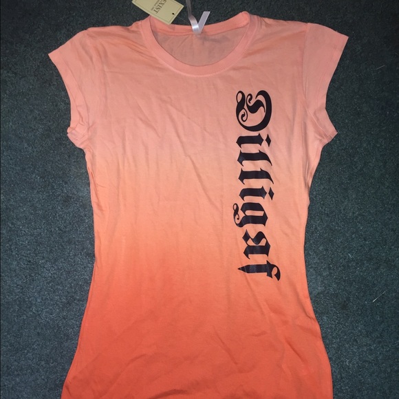 DILLIGAF Orange ombré shirt