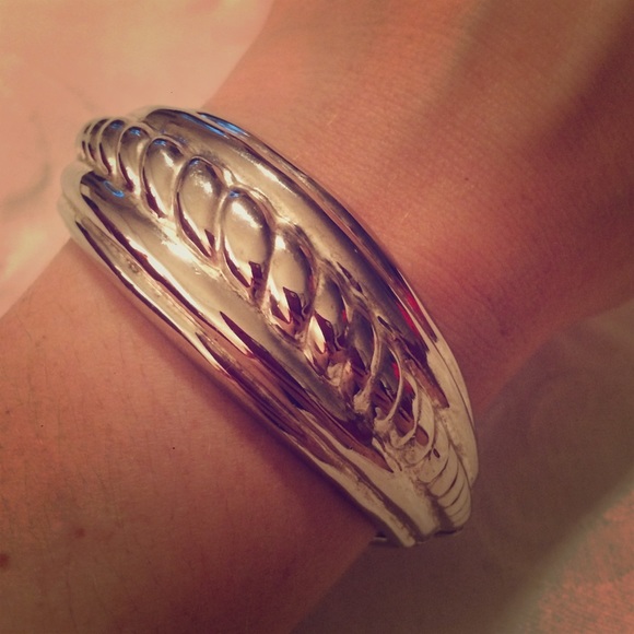 Vintage Silver Rope Detail Bangle